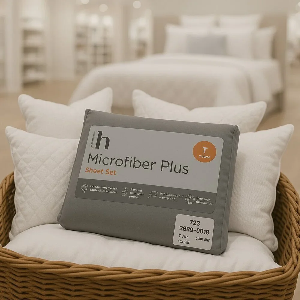 Home Expressions Microfiber Plus Sheets Set Siberian Gray Dorm Room Guest